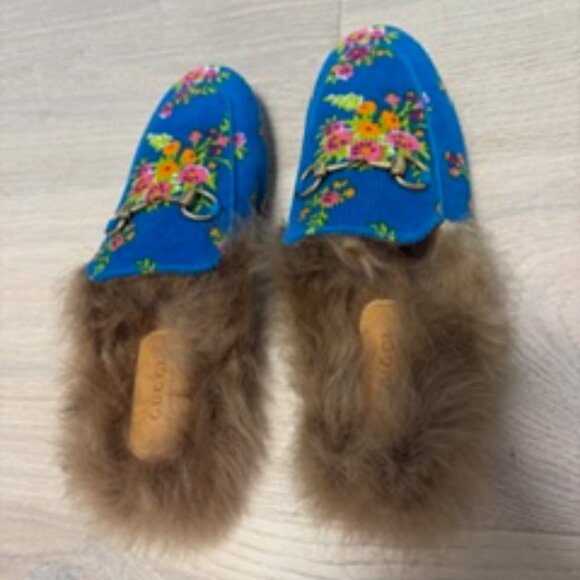 Gucci Shoes - Gucci Fur-Lined Princeton Mules